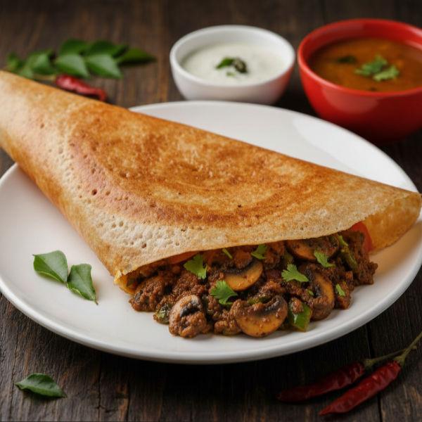 Mushroom Masal Dosa